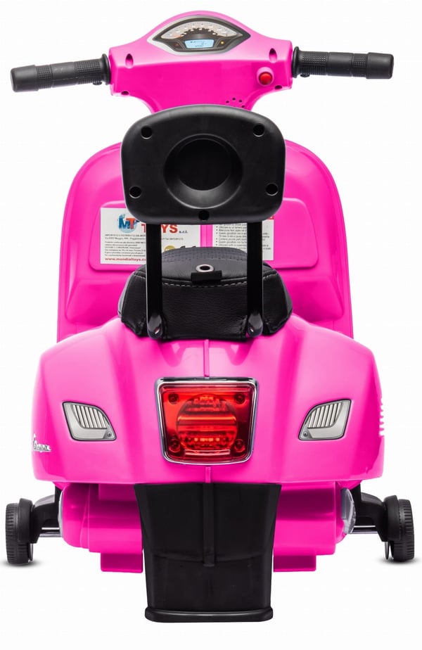 Sähköskootteri lapsille Sähkömoottoripyörä Vespa 35W selkänojalla, fuksia Sun Baby
