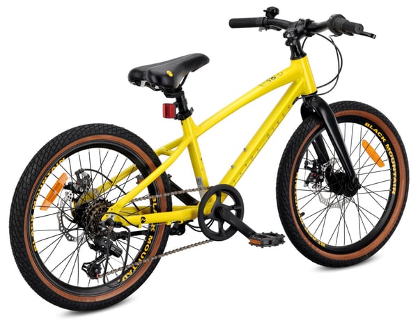 TATRA BIKES Barncykel 20 tum - 6 växlar Shimano - lätt aluminium, justering av styrhöjd, skivbromsar - Gul