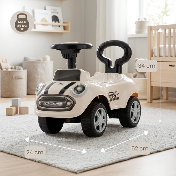 Gåbil Push Walker GO GO Fashion Vit