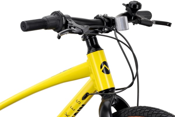 TATRA BIKES Barncykel 20 tum - 6 växlar Shimano - lätt aluminium, justering av styrhöjd, skivbromsar - Gul