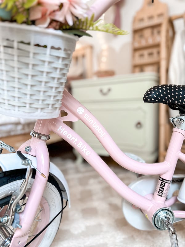 12 tuuman tyttöjen pyörä HEART BIKE - pinkki
