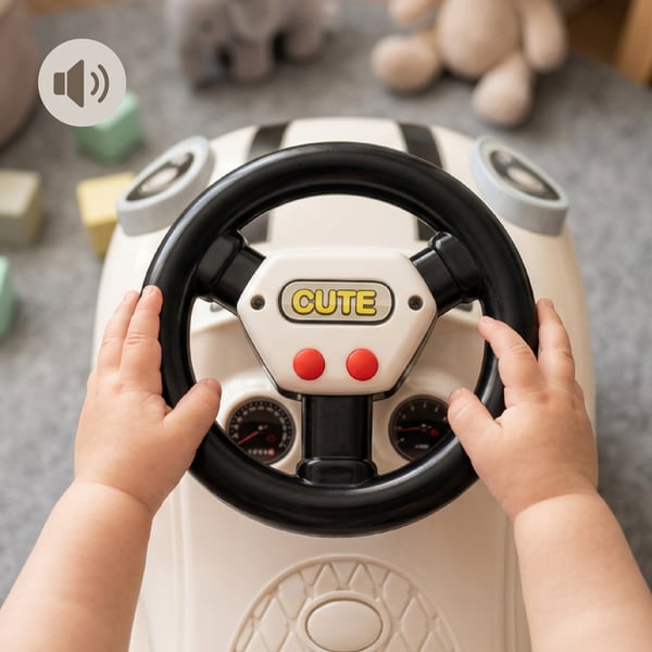 Gåbil Push Walker GO GO Fashion Vit