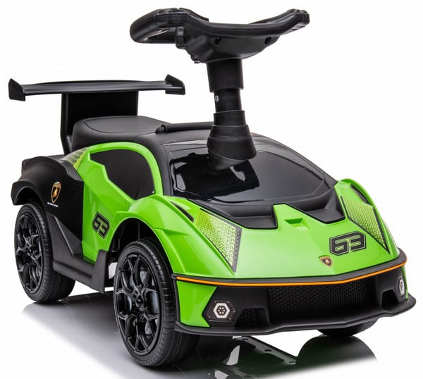 Työntövaunu lapsille lasten auto Lamborghini Essenza SCV12 vihreä Sun Baby