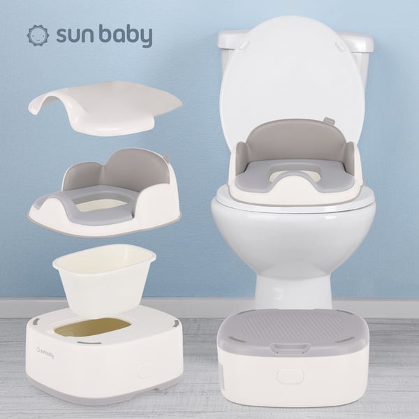 Sun Baby potta 3-in-1 - yöpotti, WC-istuimen päällinen ja jakkara, 1-6 v, kantavuus 15 kg