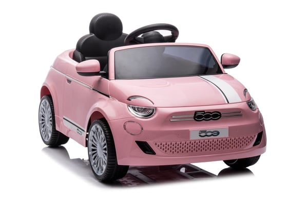 Fiat 500 Yksi sähköauto lapsille vaaleanpunainen Sun Baby