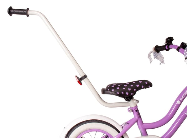12 colių mergaitės dviratis HEART BIKE - violetti