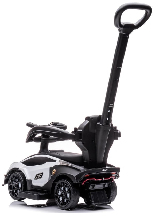 Sun Baby gåbil med push-handle Lamborghini Essenza SCV12, vit, 12m+, upp till 25 kg