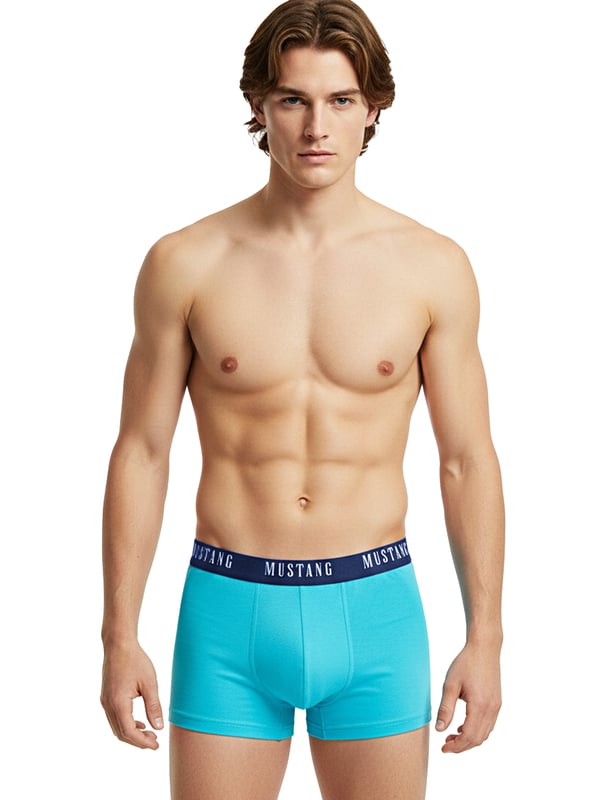 MUSTANG underkläder boxershorts herr 4 pack bomull stretch färgmix M