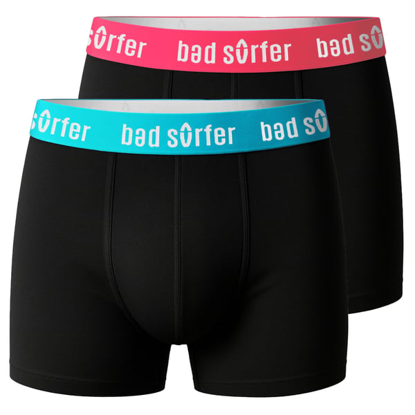BAD SURFER underkläder boxershorts herr 6 pack, bomull stretch färgmix L
