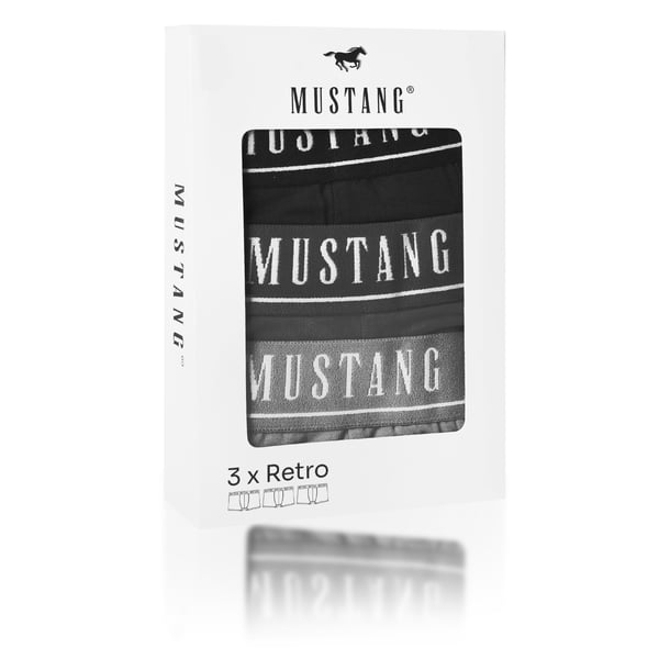 MUSTANG underkläder boxershorts herr 3 pack bomull stretch L