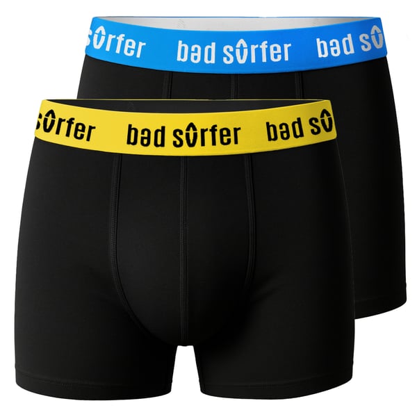 BAD SURFER underkläder boxershorts herr 6 pack, bomull stretch färgmix L