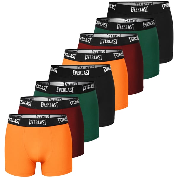 EVERLAST alushousut miesten bokserit 8-pack puuvillaa stretch värimix M