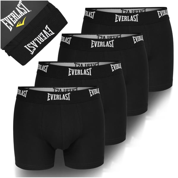 EVERLAST underbukser herre boxershorts 4-pak bomuld stretch sort M