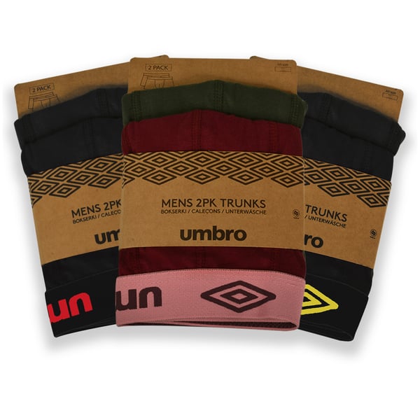 UMBRO alushousut miesten bokserit, 6 pack puuvillaa stretch värimix XL