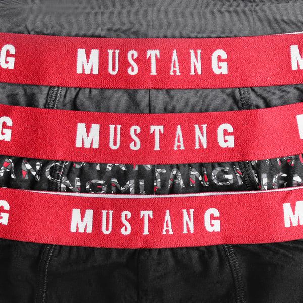 MUSTANG underkläder boxershorts herr 6 pack bomull stretch färgmix M