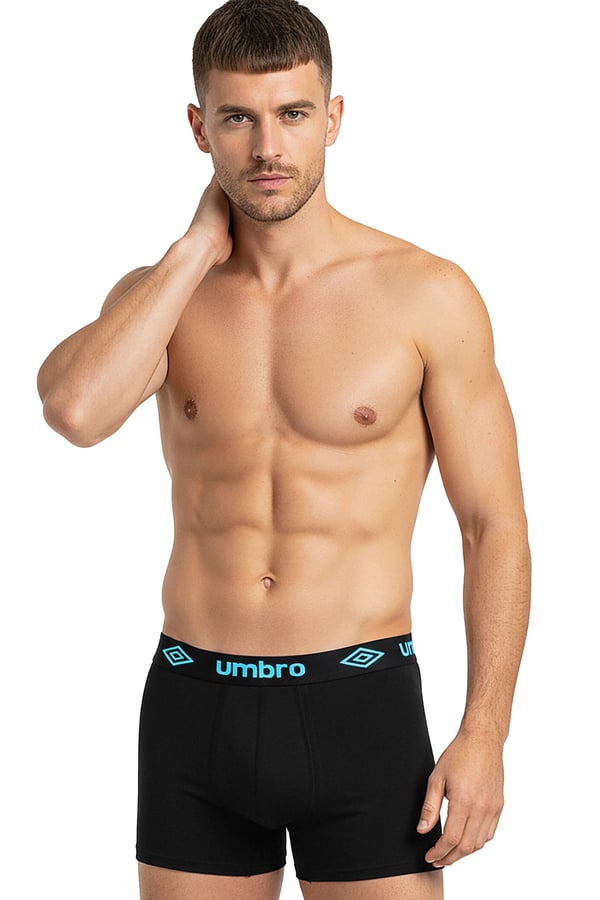 UMBRO underbukser boxershorts til mænd, 6 pak bomuld stretch farvemix m