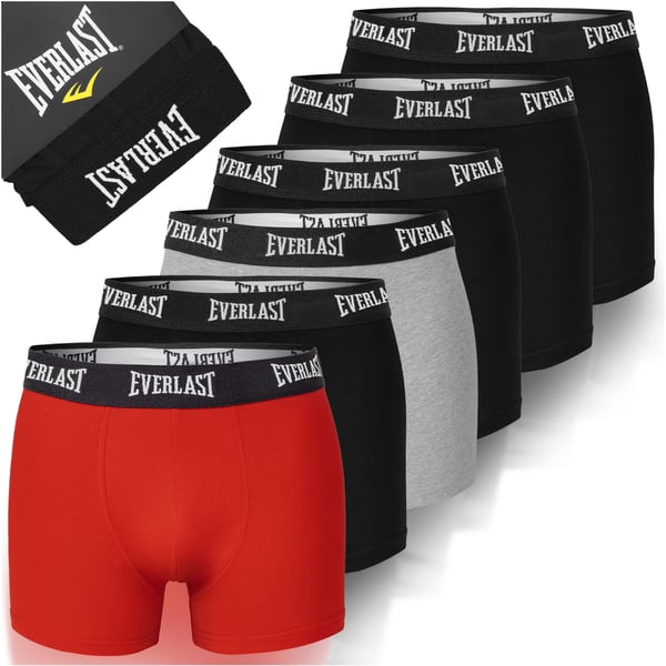 EVERLAST kalsonger herr boxershorts 6-pack bomull stretch fargmix XXL