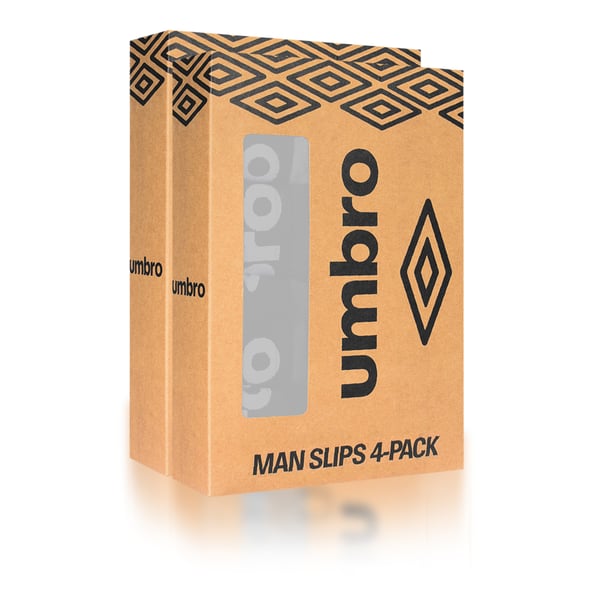 UMBRO undertøj briefs til mænd, 8 pak bomuld stretch sorte L