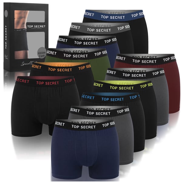 12-pack boxershorts Kalsonger herr - Top Secret byxset retro shorts i bomull