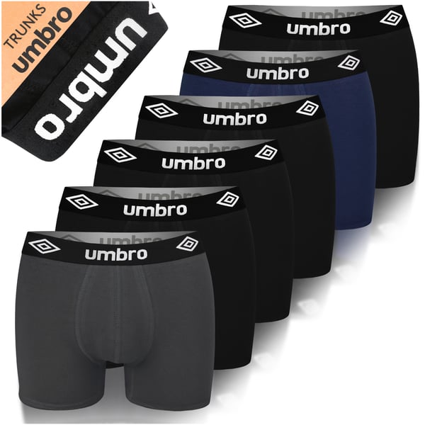UMBRO alushousut miesten bokserit, 6 pack puuvillaa stretch värimix XL UMBRO alushousut miesten bokserit, 6 pack puuvillaa stretch värimix XL