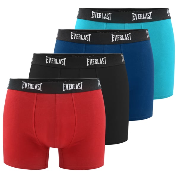 EVERLAST underbukser herre boxershorts, 4 pak bomuld stretch farvemix L
