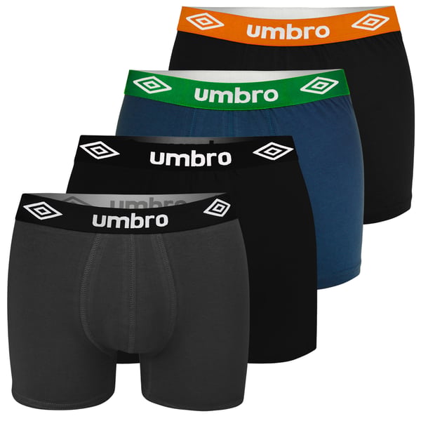 UMBRO alushousut miesten bokserit, 4 pack puuvillaa stretch värimix M