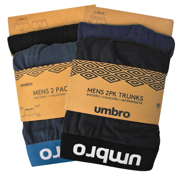 UMBRO alushousut miesten bokserit, 4 pack puuvillaa stretch värimix XXL