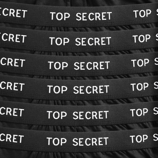 TOP SECRET, underkläder boxershorts herr 6 pack bomull stretch färgmix L
