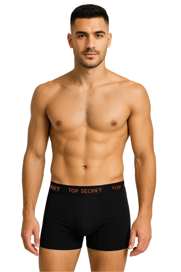 TOP SECRET underkläder boxershorts herr 4 pack bomull stretch färgmix L