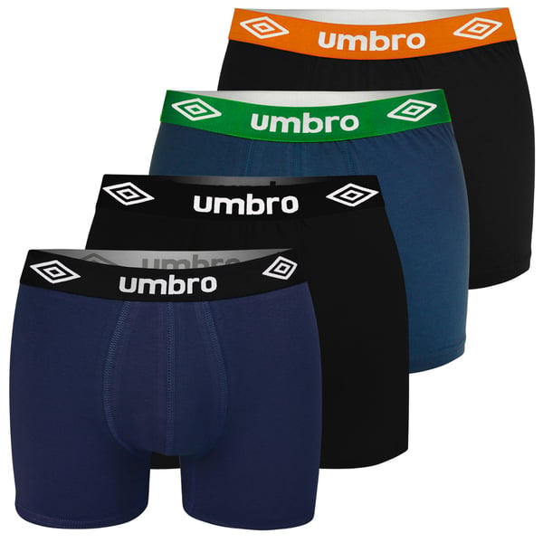 UMBRO alushousut miesten bokserit, 4 pack puuvillaa stretch värimix M