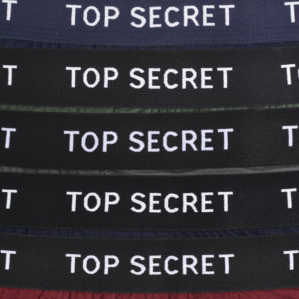TOP SECRET underkläder boxershorts herr 8 pack bomull stretch färgmix M