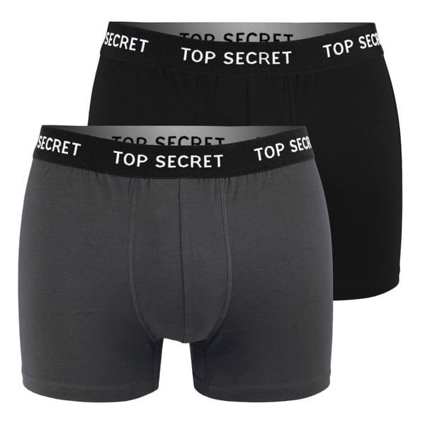 TOP SECRET underkläder boxershorts herr 4 pack bomull stretch färgmix L