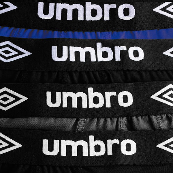 UMBRO underbukser boxershorts til mænd, 4 pak bomuld stretch favermix L