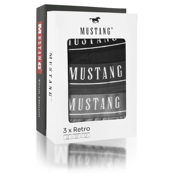 MUSTANG underbukser boxershorts til mænd 6 pak bomuld stretch favermix XL