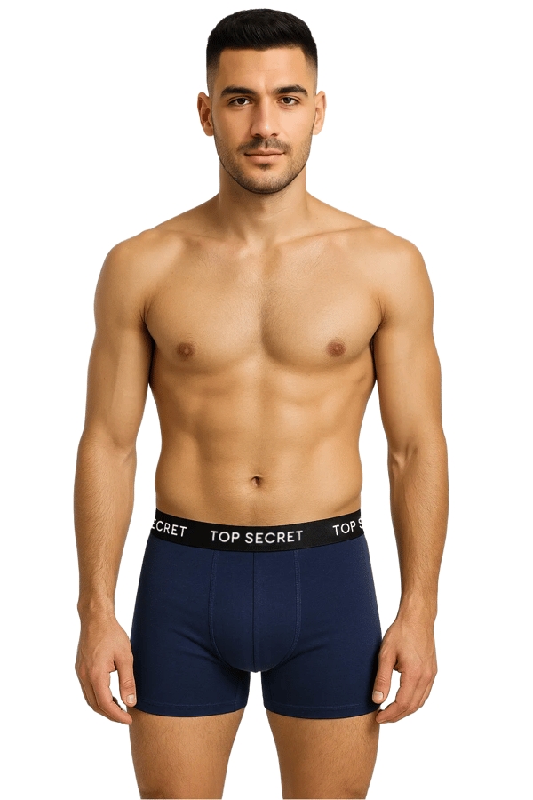 TOP SECRET underkläder boxershorts herr 4 pack bomull stretch färgmix L