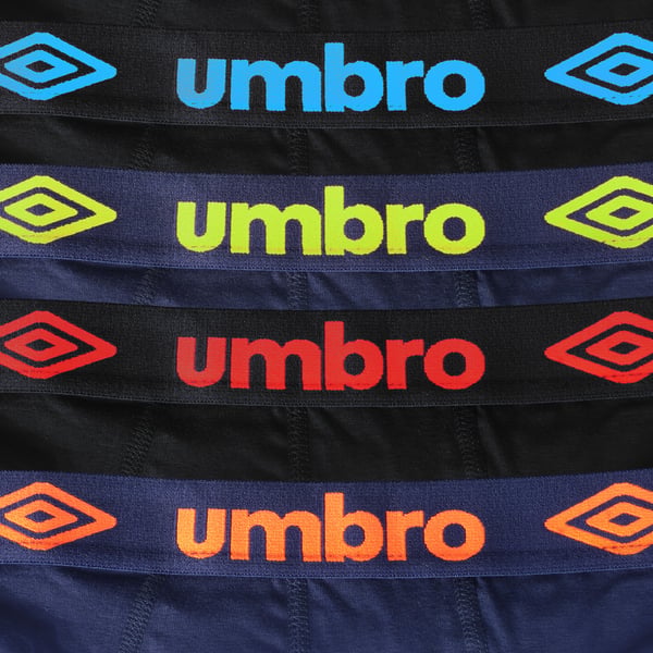 UMBRO undertøj briefs til mænd, 8 pak bomuld stretch farvemix M