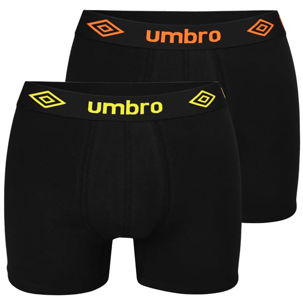 UMBRO underbukser boxershorts til mænd, 8 pak bomuld stretch sorte XL