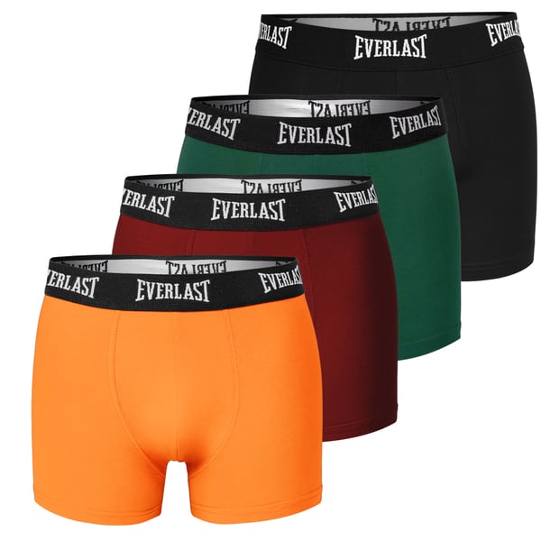 EVERLAST underbukser herre boxershorts 4-pak bomuld stretch farvemix XL