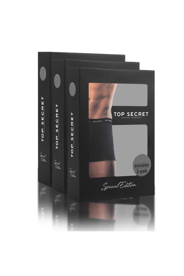 TOP SECRET, underkläder boxershorts herr 6 pack bomull stretch färgmix L