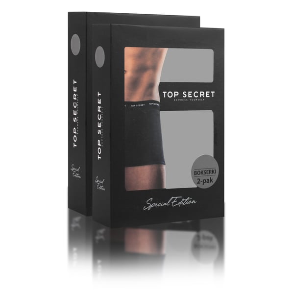 TOP SECRET underkläder boxershorts herr 4 pack bomull stretch färgmix L