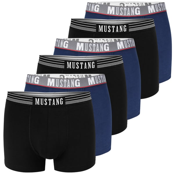 MUSTANG underbukser boxershorts til mænd 6 pak bomuld stretch favermix XL