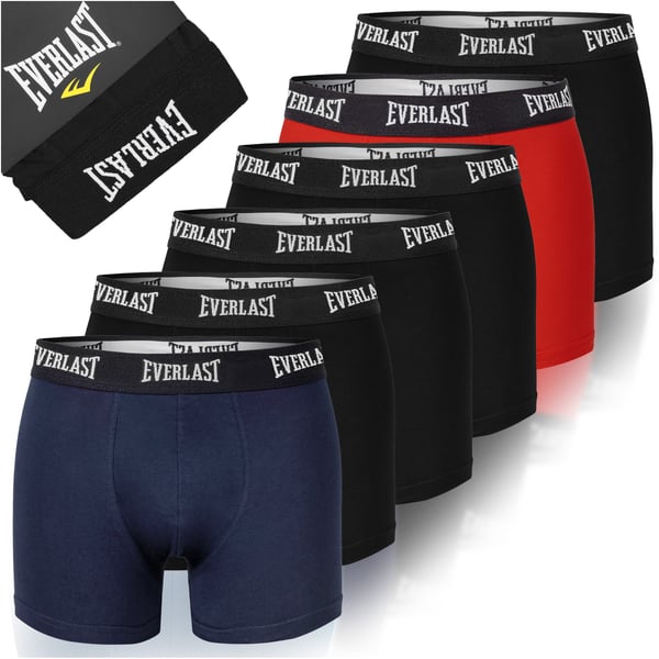 EVERLAST underbukser herre boxershorts 6-pak bomuld stretch farvemix XXL