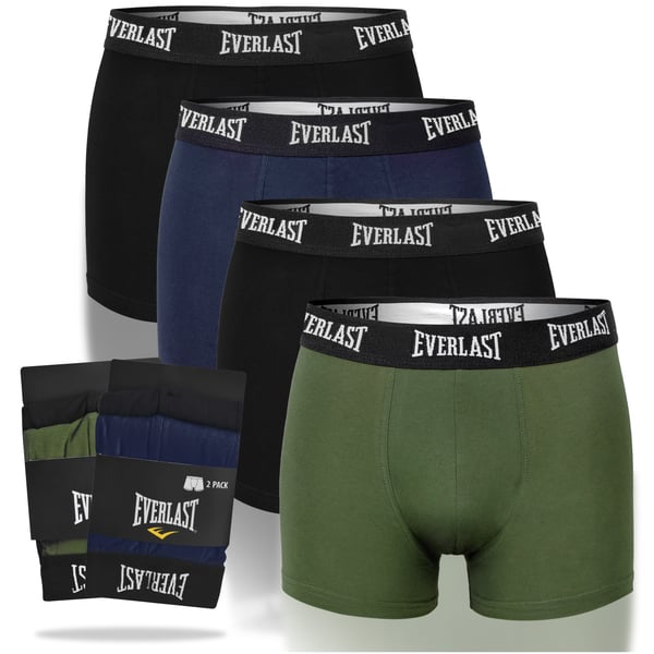 EVERLAST underbukser herre boxershorts 4-pak bomuld stretch farvemix XXL