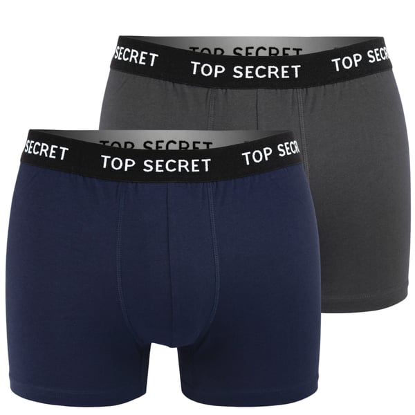 TOP SECRET underkläder boxershorts herr 4 pack bomull stretch färgmix L