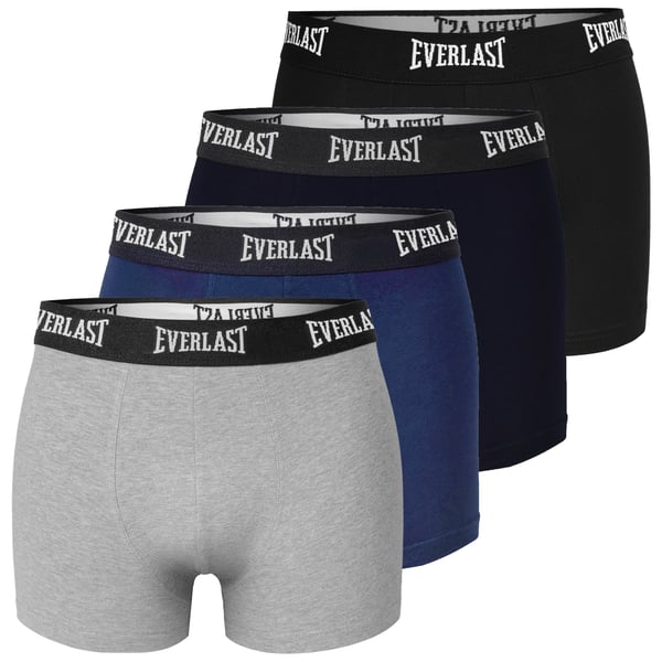 EVERLAST alushousut miesten bokserit, 4 pack puuvillaa stretch värimix M