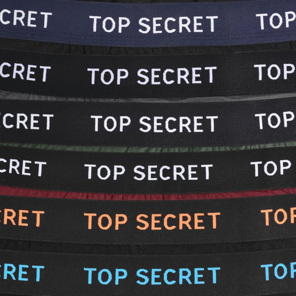 TOP SECRET underkläder boxershorts herr 12 pack bomull stretch färgmix XXL