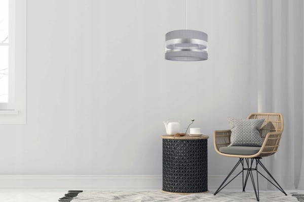 ELEGANT LOFTHÆNGELAMPE, KROM, LED-LAMPESKÆRM