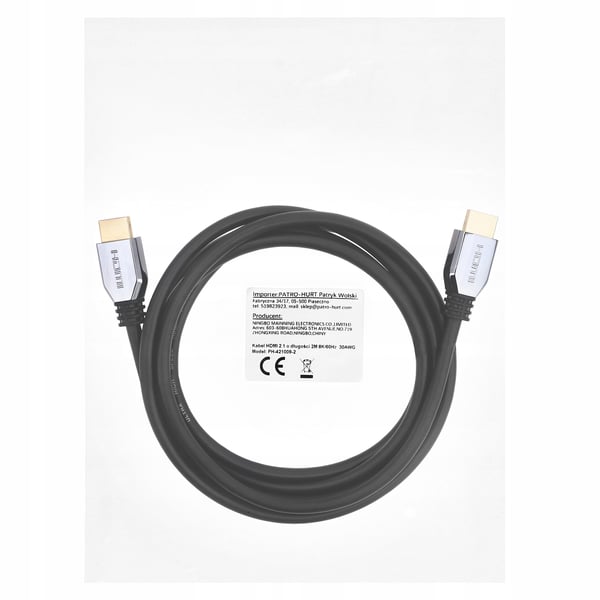 HDMI 2.1 KABEL 1M ULTRA HIGH SPEED ETHERNET 8K 4K 120HZ LEDNING ZINKHUS