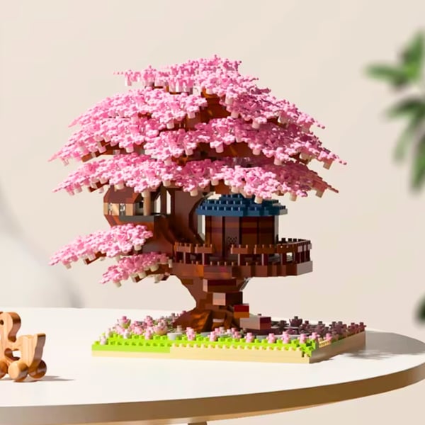 Byggklossar setti kirsikankunnailla Sakura kirsikka 2151 osaa