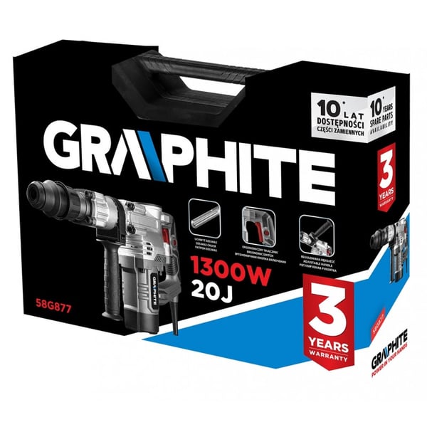 SDS MAX 1300W PIRKKUVASARA, ISKUVOIMA 20J, LAATU - T 58G877